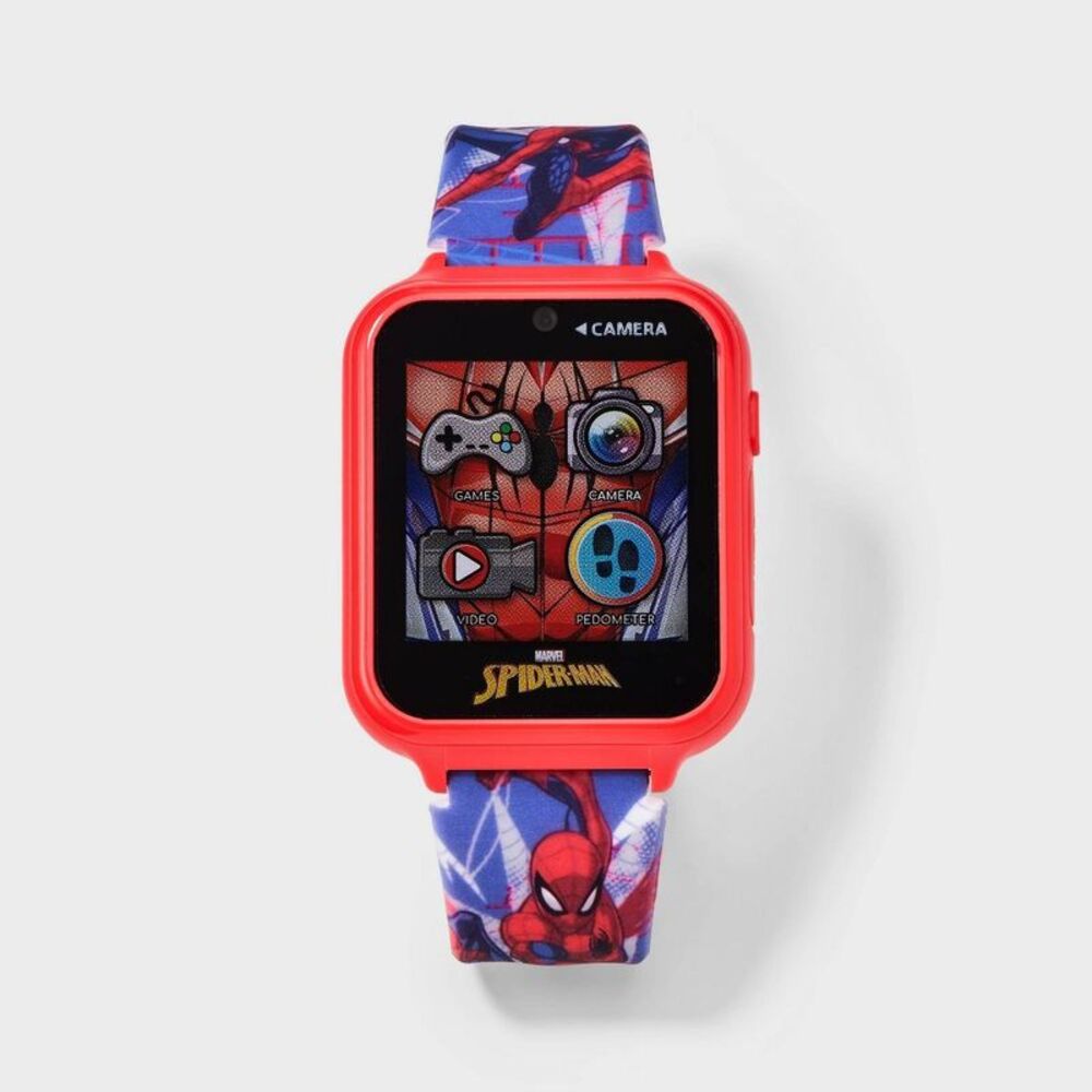 Spider-Man - Boys' Spider-Man Light-Up Interactive Watch - Blue Blue/Red